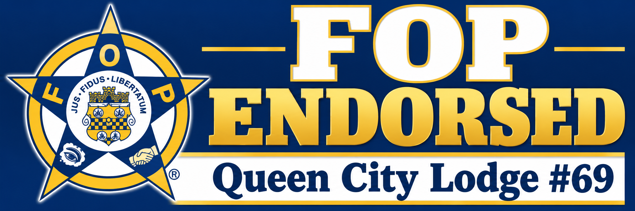 FOP Endorsed Queen City Lodge #69 logo.